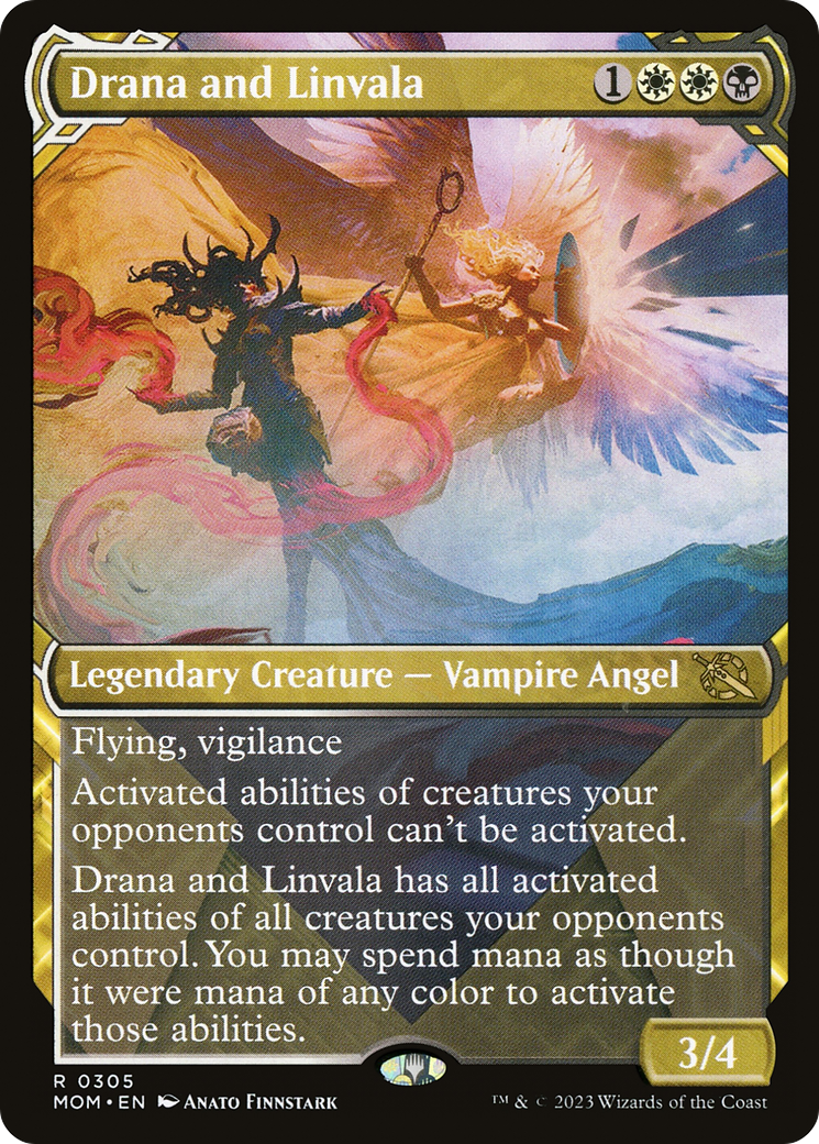Drana and Linvala (MOM-305) (Showcase) (Foil)