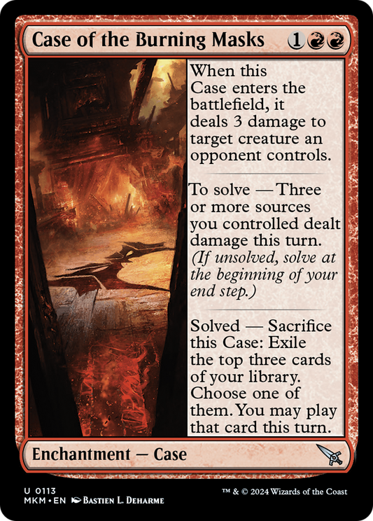 Case of the Burning Masks (MKM-113) (Foil)