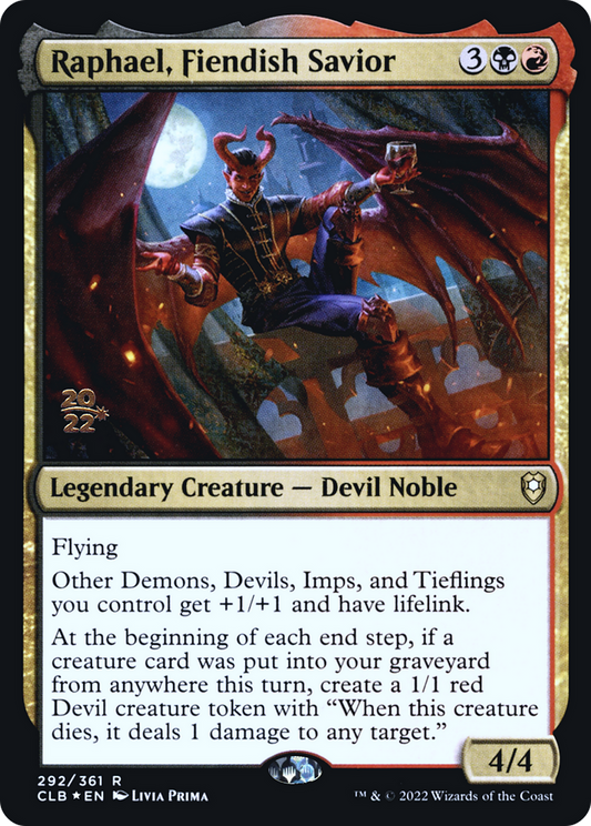 Raphael, Fiendish Savior (PRE-292S) (Foil)