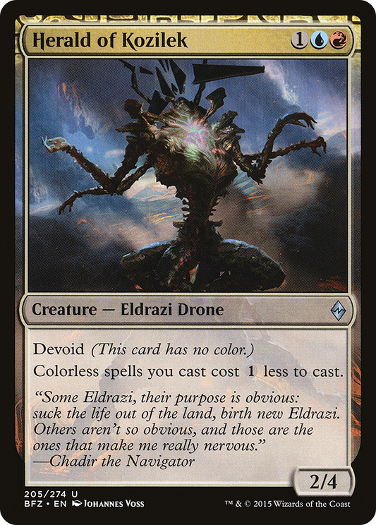 Herald of Kozilek (BFZ-205) (Foil)