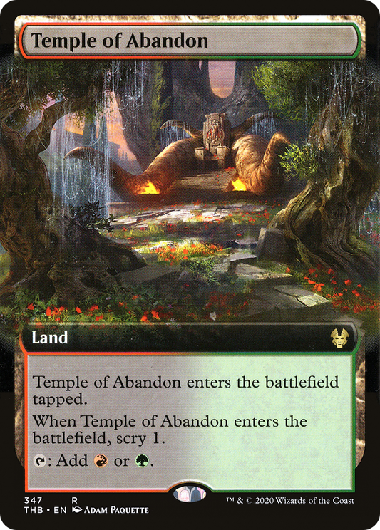 Temple of Abandon (THB-347) (Extended Art)
