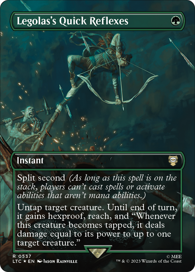 Legolas's Quick Reflexes (LTC-537) (Borderless) (Surge Foil)