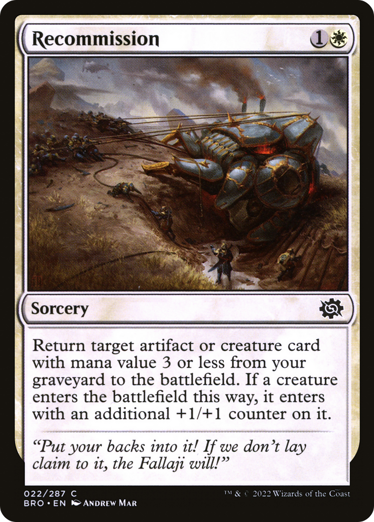 Recommission (BRO-022) (Foil)