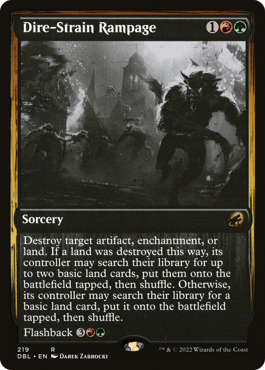 Dire-Strain Rampage (DBL-219) (Foil)