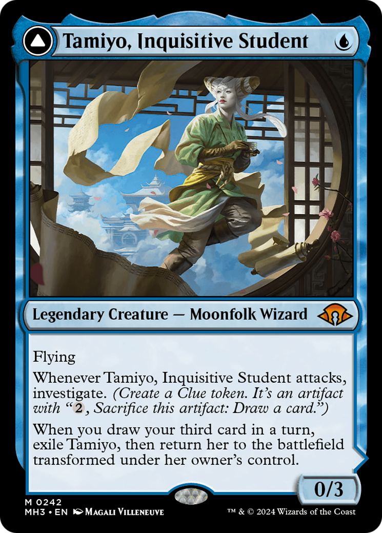 Tamiyo, Inquisitive Student // Tamiyo, Seasoned Scholar (MH3-242) (Foil)