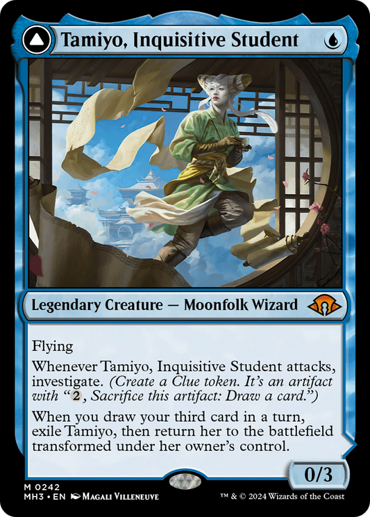 Tamiyo, Inquisitive Student // Tamiyo, Seasoned Scholar (MH3-242) (Foil)