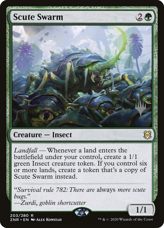 Scute Swarm (PPZNR-203P) (Foil)