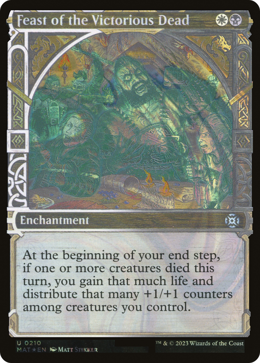 Feast of the Victorious Dead (MAT-210) (Showcase) (Halo) (Foil)