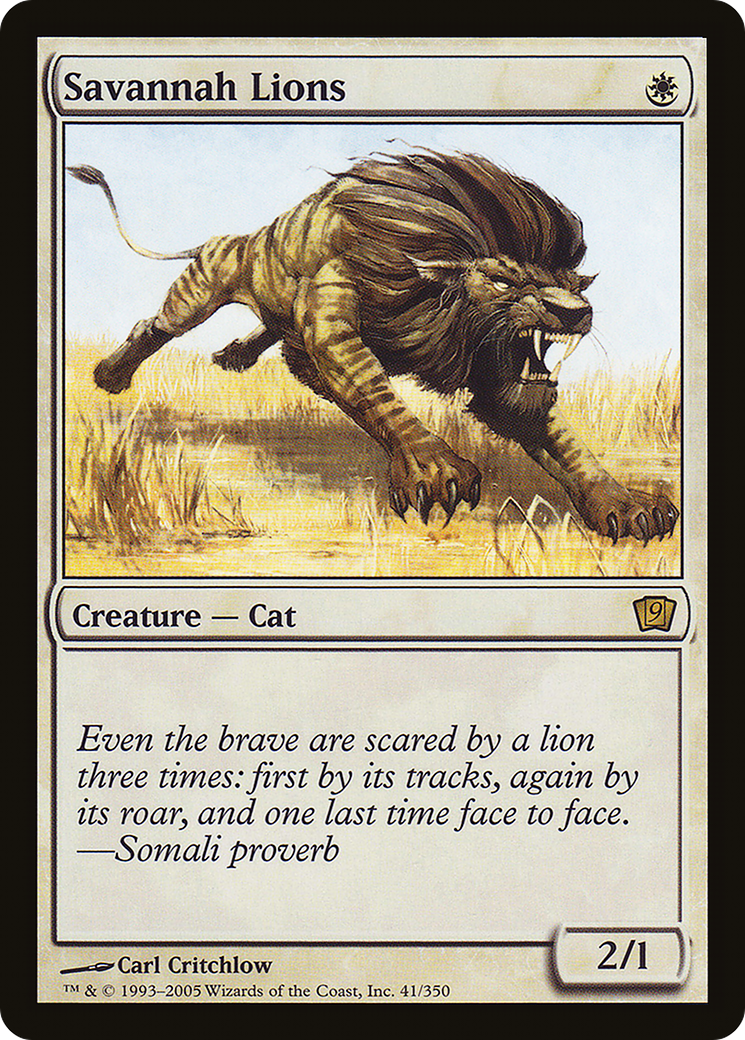 Savannah Lions (9ED-41★) (Foil)