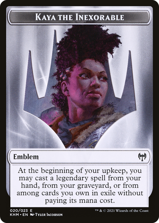 Kaya the Inexorable Emblem (TKHM-020)