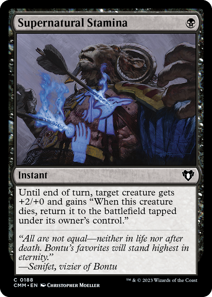 Supernatural Stamina (CMM-188) (Foil)