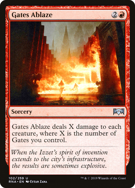 Gates Ablaze (RNA-102) (Foil)