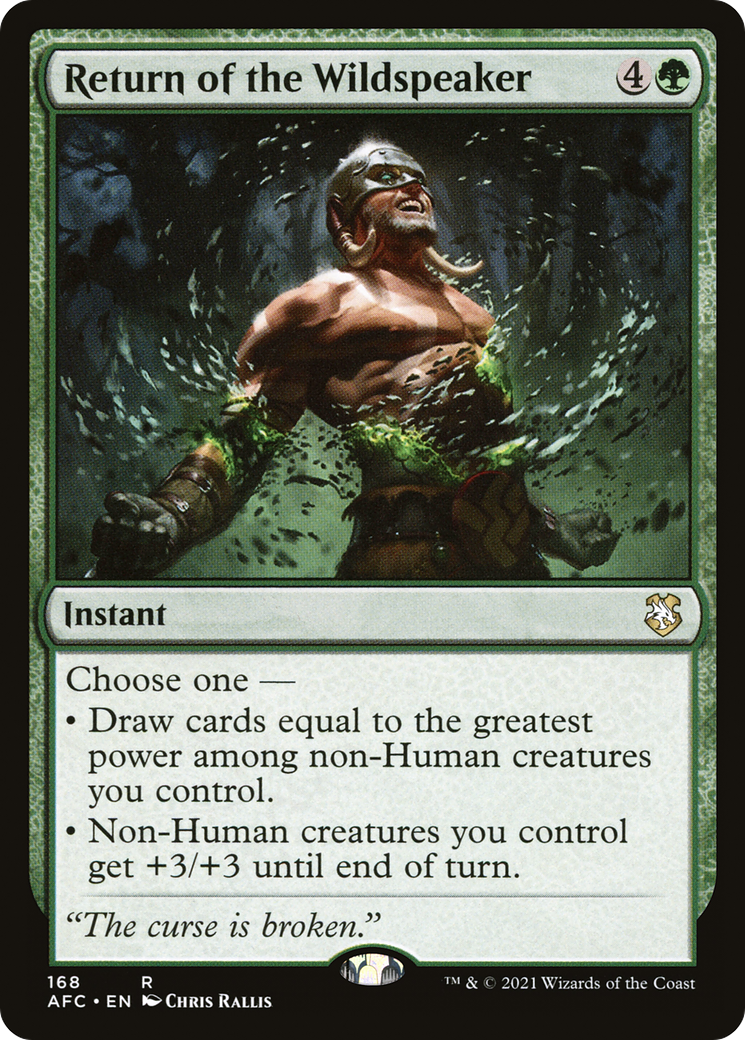 Return of the Wildspeaker (AFC-168)