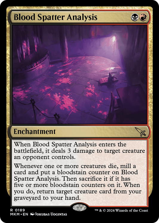 Blood Spatter Analysis (MKM-189) (Foil)