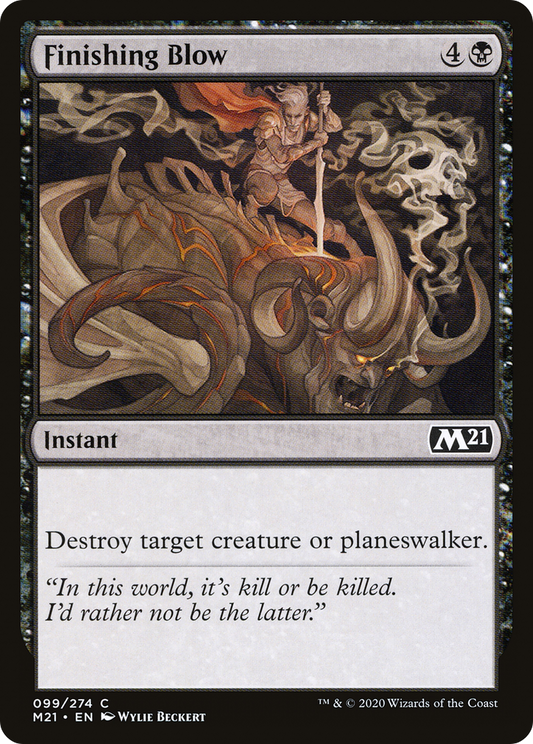 Finishing Blow (M21-099) (Foil)