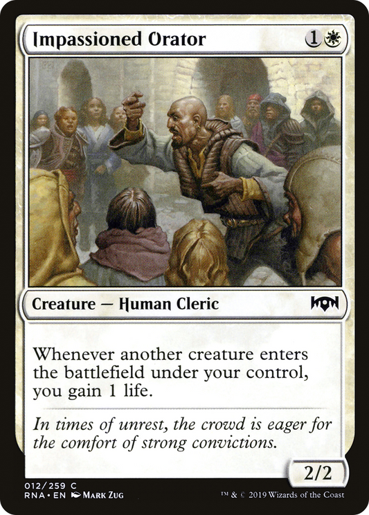 Impassioned Orator (RNA-012) (Foil)