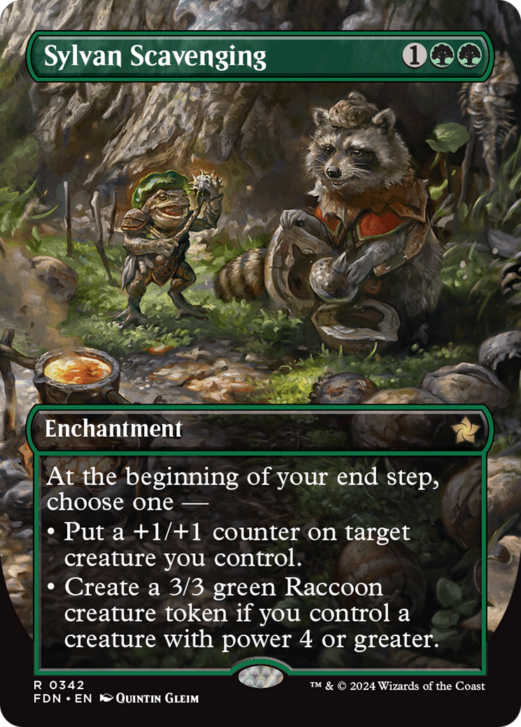 Sylvan Scavenging (FDN-342) (Borderless) (Foil)