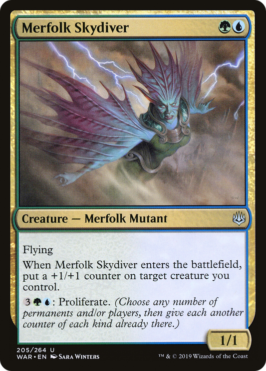Merfolk Skydiver (WAR-205) (Foil)