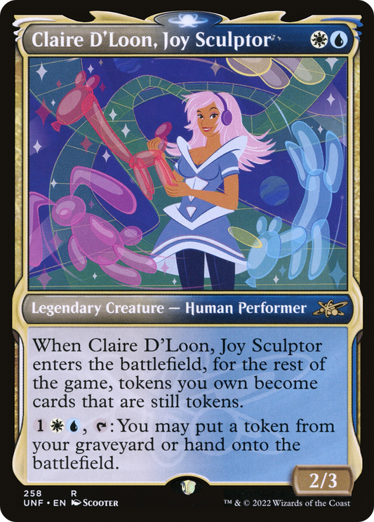 Claire D'Loon, Joy Sculptor (UNF-258) (Showcase) (Foil)