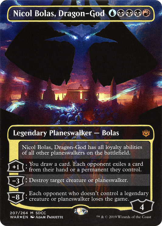 Nicol Bolas, Dragon-God (MEDIA-207) (Borderless)