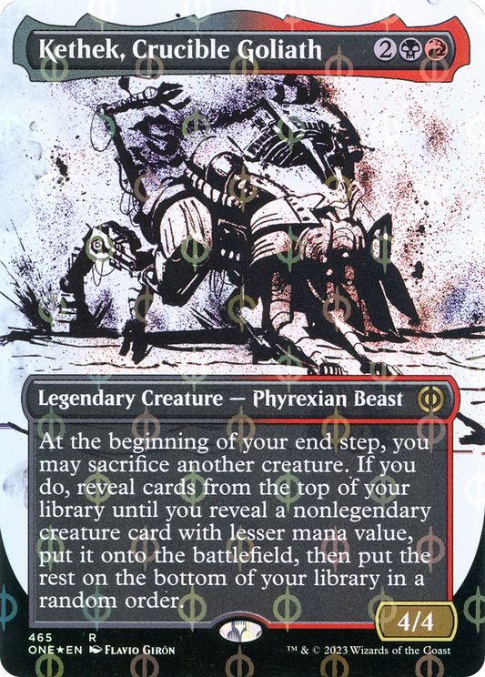Kethek, Crucible Goliath (ONE-465) (Showcase) (Borderless) (Compleat Foil)