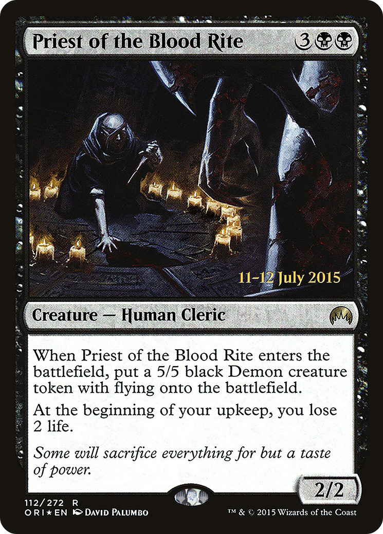 Priest of the Blood Rite (PRE-112S) (Foil)