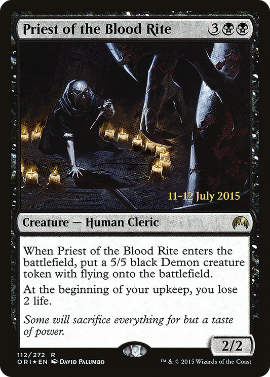 Priest of the Blood Rite (PRE-112S) (Foil)