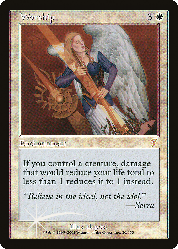 Worship (7ED-56★) (Foil)