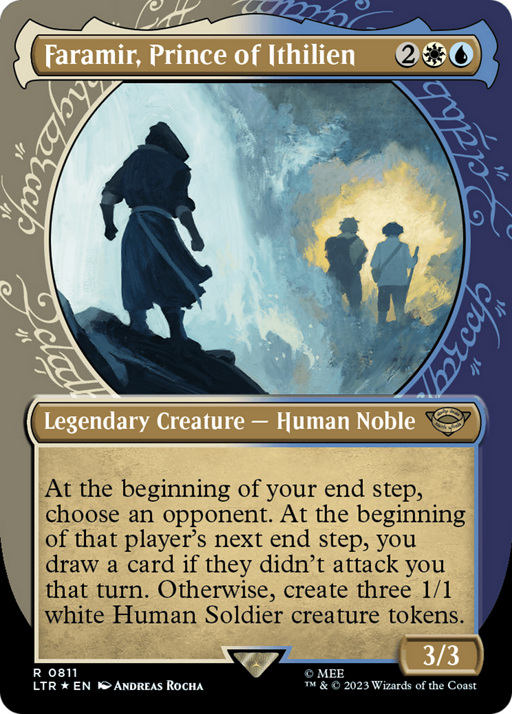 Faramir, Prince of Ithilien (LTR-811) (Showcase) (Borderless) (Surge Foil)