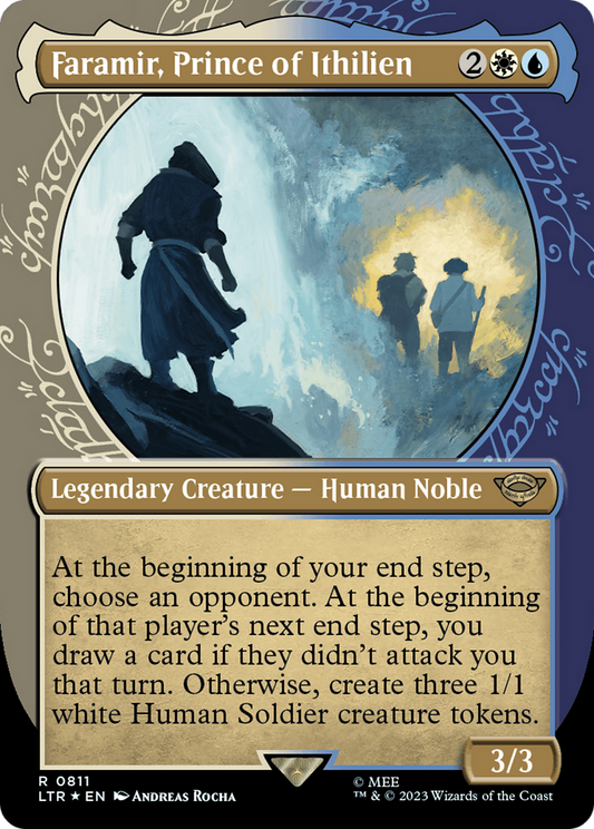 Faramir, Prince of Ithilien (LTR-811) (Showcase) (Borderless) (Surge Foil)