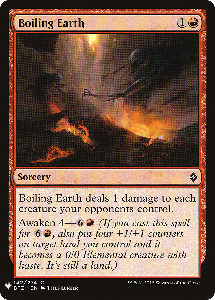 Boiling Earth (LIST-BFZ-142)