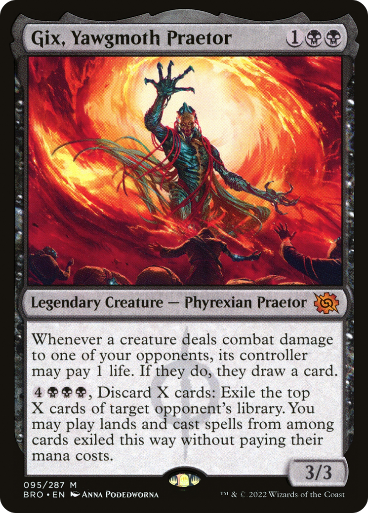 Gix, Yawgmoth Praetor (BRO-095) (Foil)