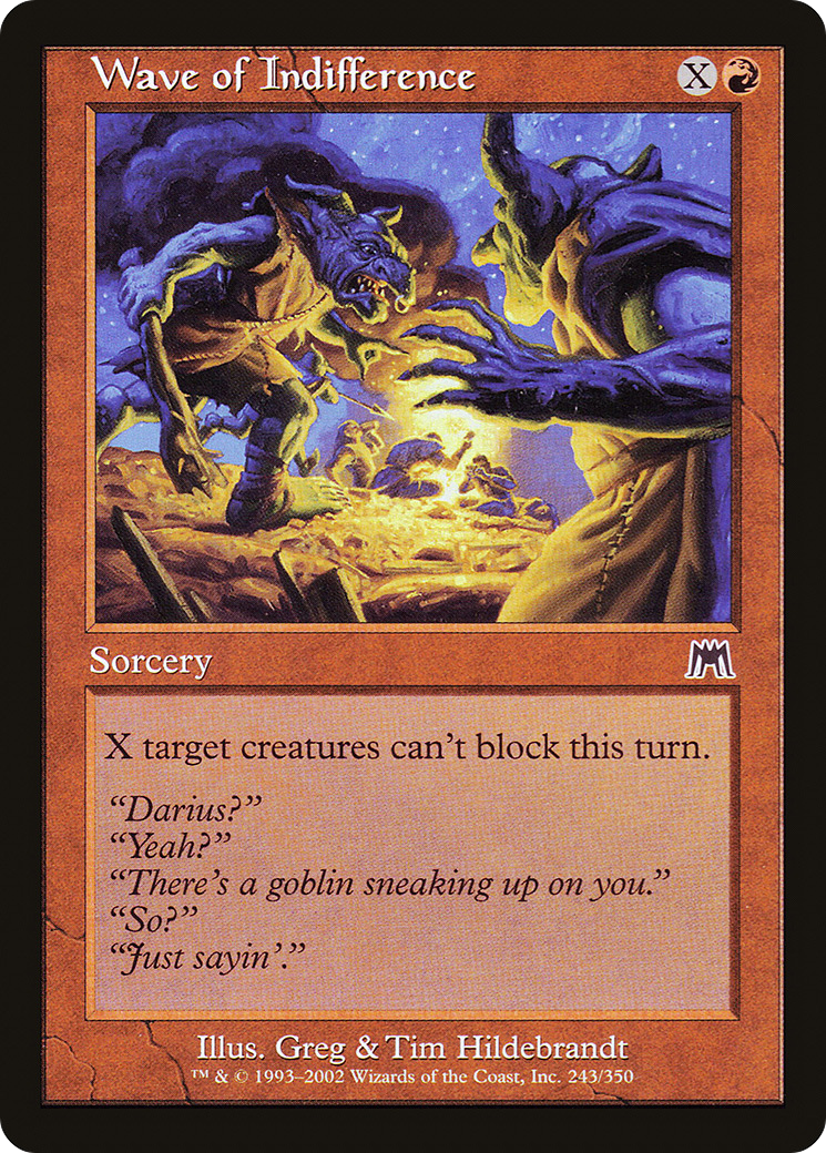 Wave of Indifference (ONS-243) (Foil)