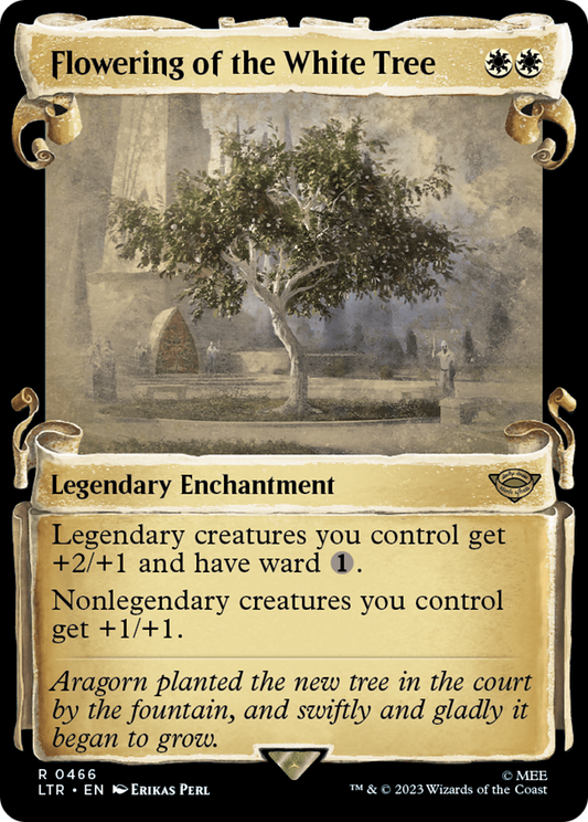Flowering of the White Tree (LTR-466) (Showcase) (Scroll)
