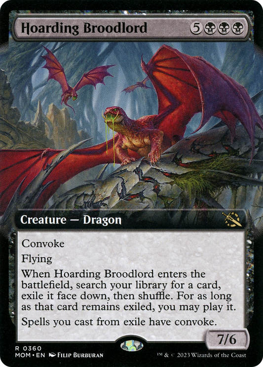 Hoarding Broodlord (MOM-360) (Extended Art)