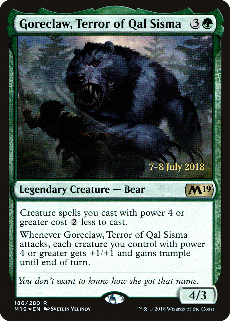 Goreclaw, Terror of Qal Sisma (PRE-186S) (Foil)