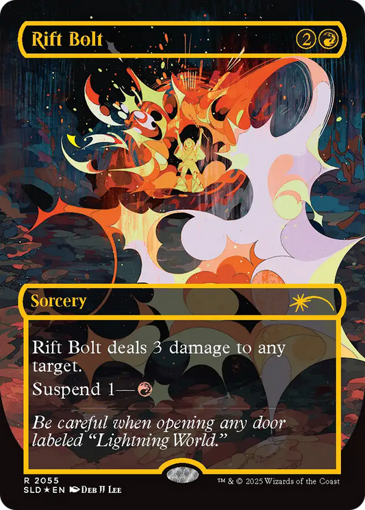 Rift Bolt (SLD-2055) (Borderless) (Raised Foil)
