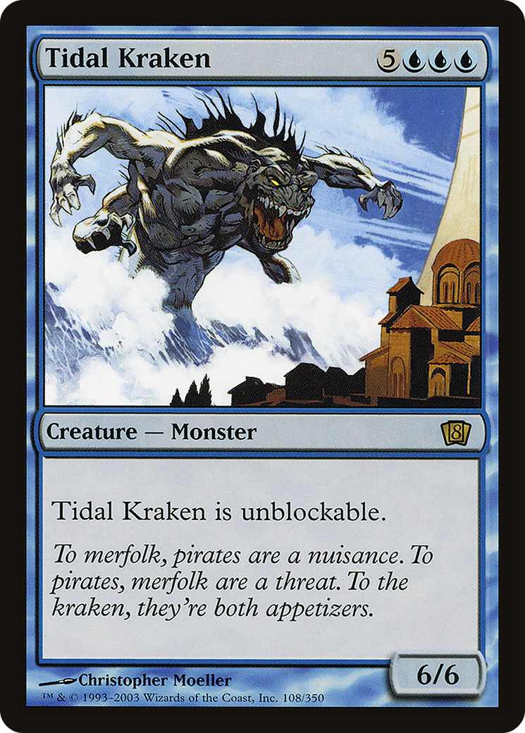 Tidal Kraken (8ED-108★) (Foil)