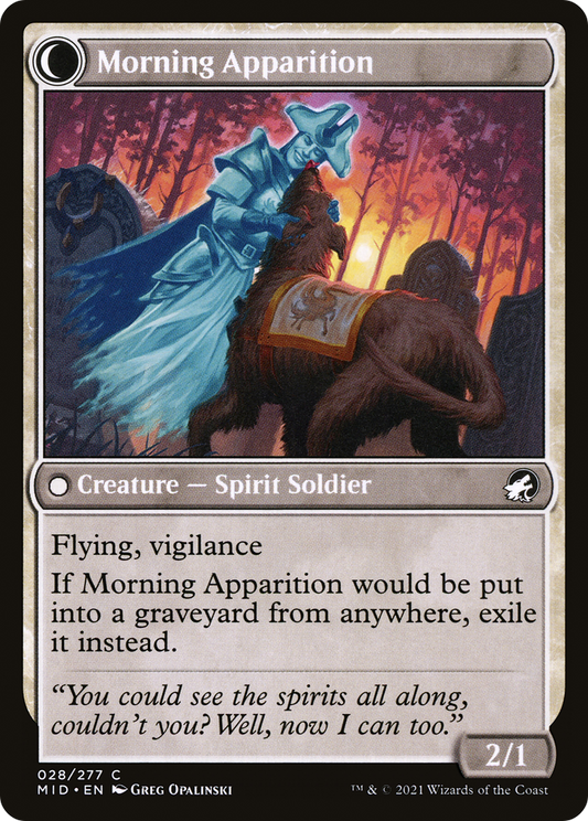 Mourning Patrol // Morning Apparition (MID-028) (Foil)