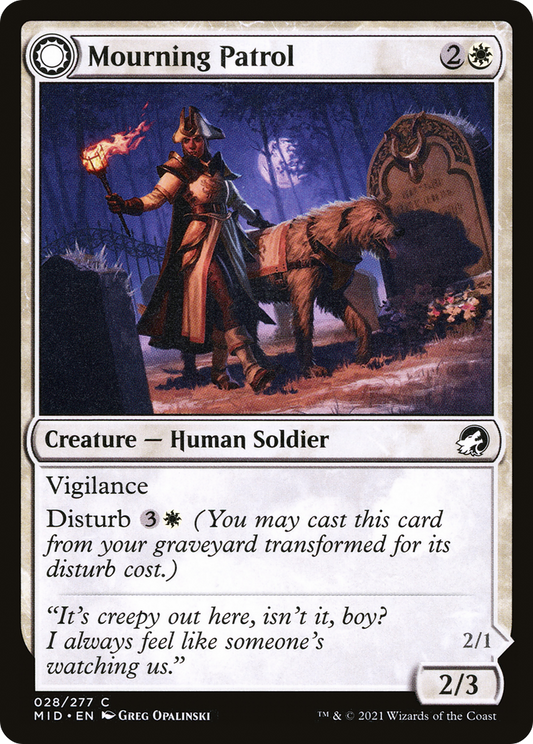 Mourning Patrol // Morning Apparition (MID-028) (Foil)