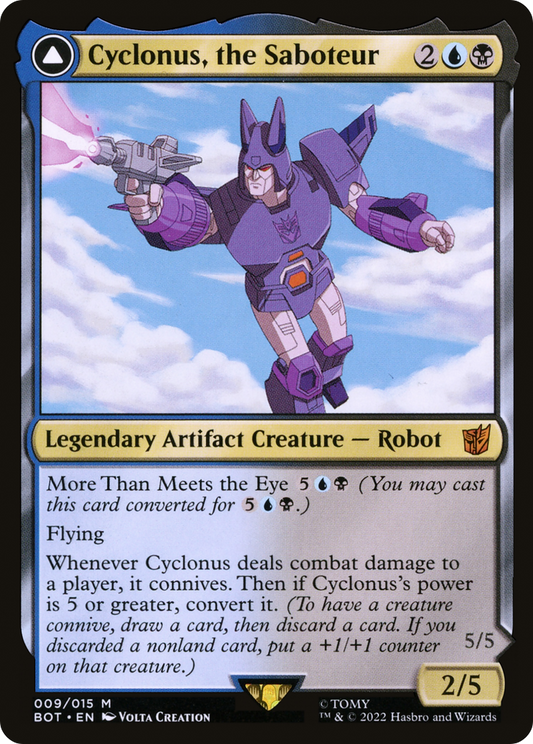 Cyclonus, the Saboteur // Cyclonus, Cybertronian Fighter (BOT-009) (Foil)
