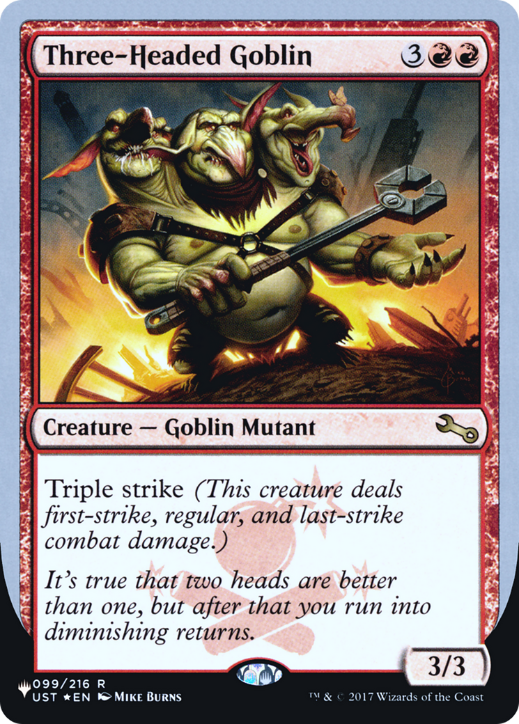 Three-Headed Goblin (LIST-031) (Foil)