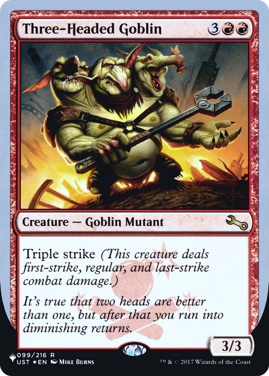 Three-Headed Goblin (LIST-031) (Foil)