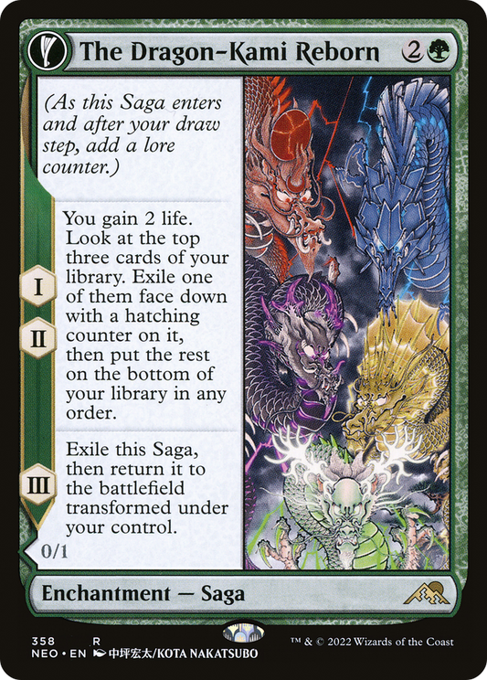The Dragon-Kami Reborn // Dragon-Kami's Egg (NEO-358) (Showcase) (Foil)