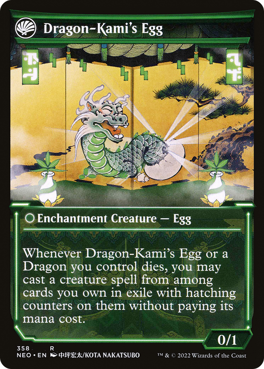 The Dragon-Kami Reborn // Dragon-Kami's Egg (NEO-358) (Showcase) (Foil)