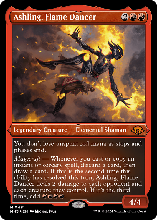 Ashling, Flame Dancer (MH3-481) (Etched Foil)
