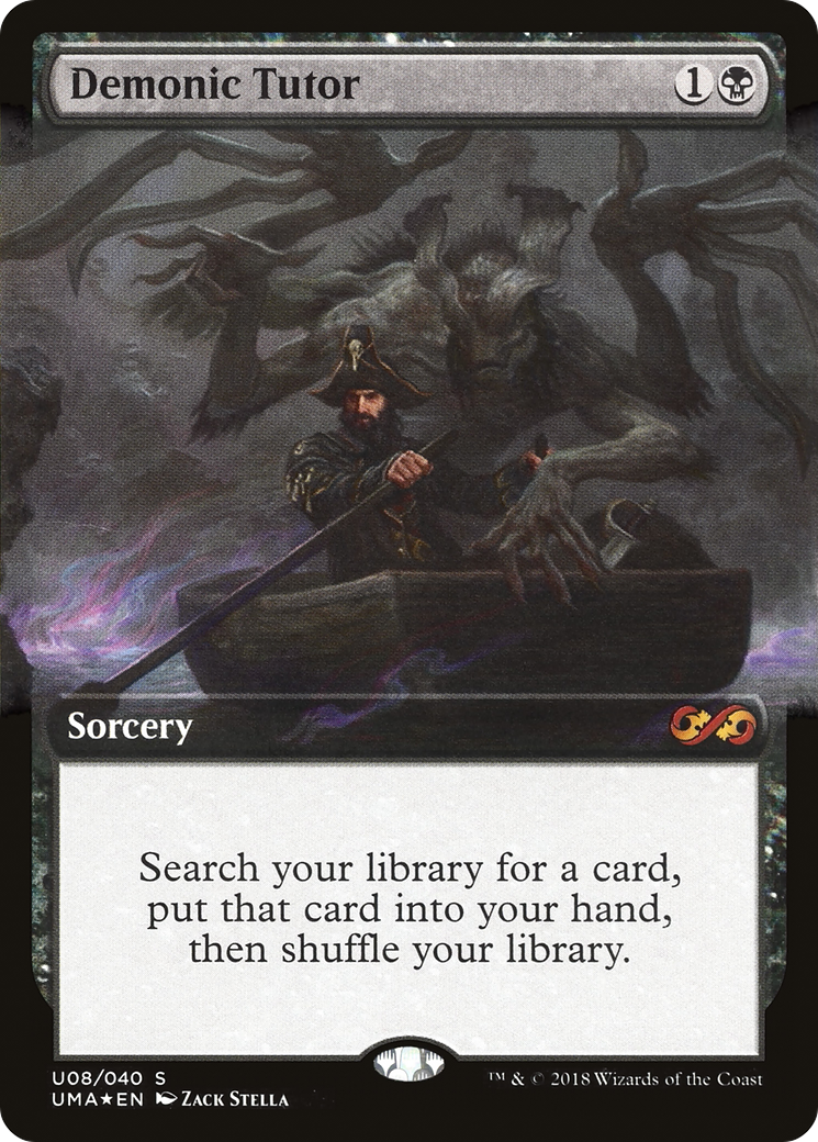 Demonic Tutor (UMA:BT-0U8) (Extended Art) (Foil)