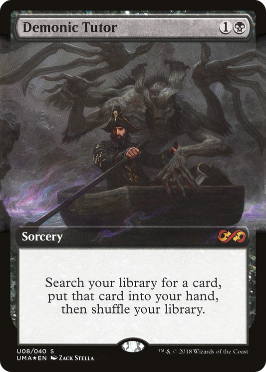 Demonic Tutor (UMA:BT-0U8) (Extended Art) (Foil)