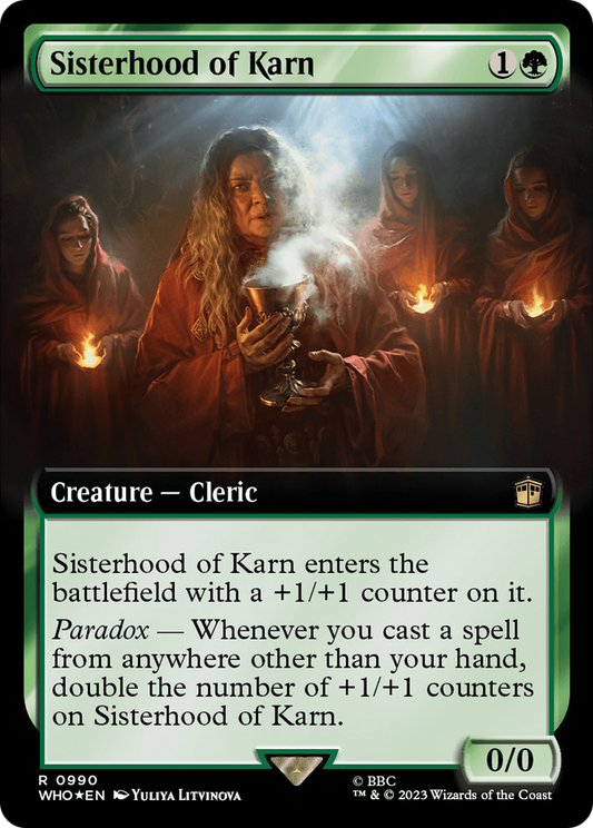 Sisterhood of Karn (WHO-990) (Extended Art) (Surge Foil)
