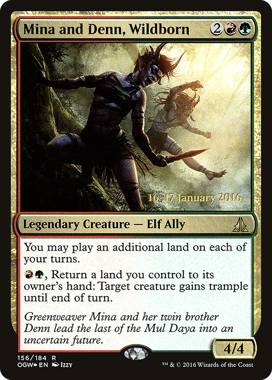 Mina and Denn, Wildborn (PRE-156S) (Foil)